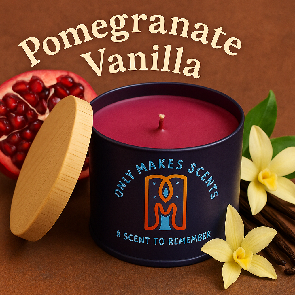 Pomegranate Vanilla 8oz Candle