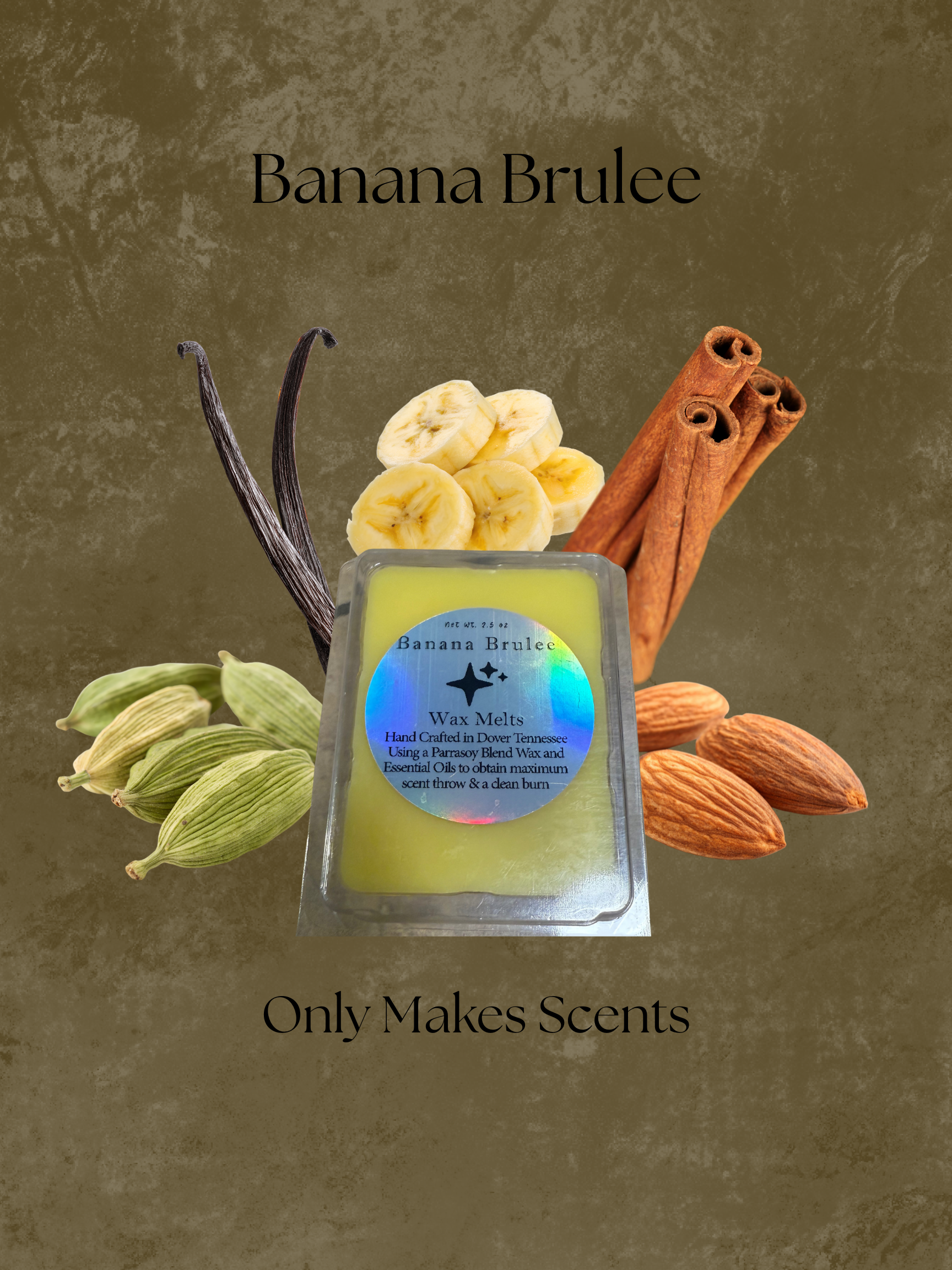 Banana Brulee 2.5oz Wax Melts