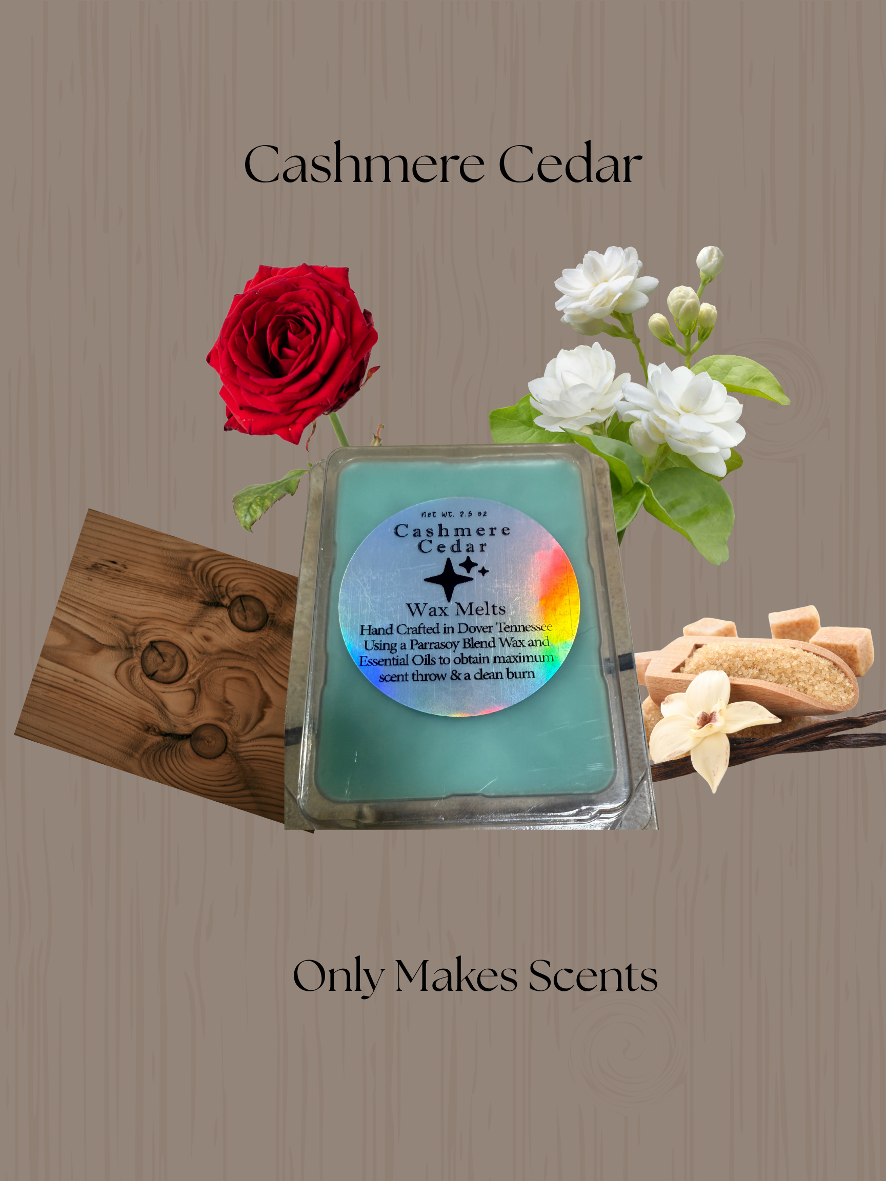 Cashmere Cedar 2.5oz Wax Melts