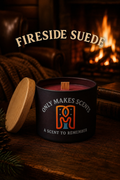 Fireside Suede 8oz Candle Wood Wick
